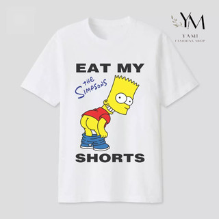 Áo thun unisex chất vải cotton mặc mát, áo thể thao in hình simpsons dễ thương mã yb19