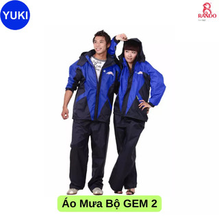 Áo mưa Bộ GEM RANDO ASNM-37 Công dụng che mưa – thông thoáng, không co dãn, thấm ướt, thời trang [ YUKI MISE ]