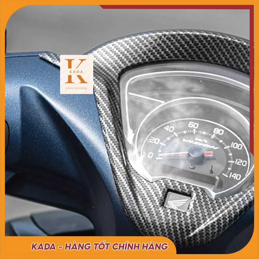Ốp đồng hồ Vision (Viền đồng hồ) Cacbon và Xi cho xe Honda Vision 2021-2023 Chống Va Đập- chính hãng Artistar