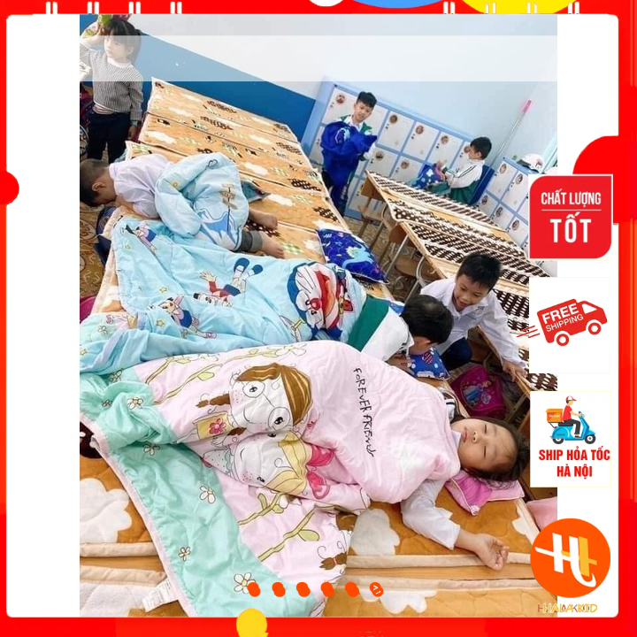 THẢM NỆM NỈ trải giường , bàn trên lớp cho bé đi học bán trú(63cm x 120cm)- HÀNG LOẠI 1
