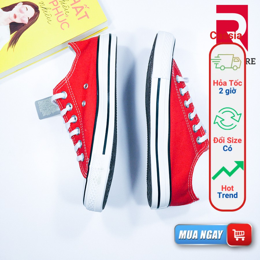 Giày nữ đỏ cổ thấp (lẻ size bán giá rẻ)