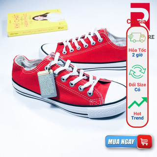 Giày nữ đỏ cổ thấp (lẻ size bán giá rẻ)