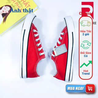 Giày nữ đỏ cổ thấp (lẻ size bán giá rẻ)
