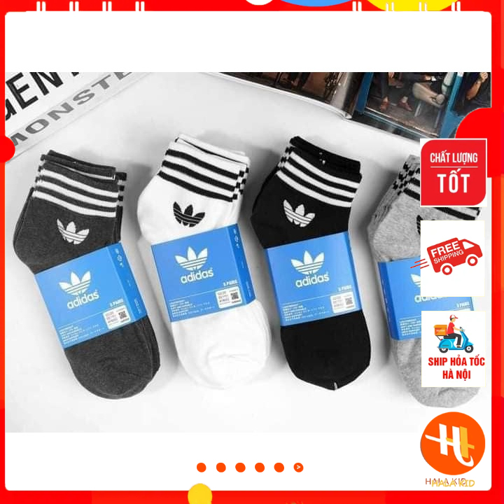 Tất adidas( CỔ CAO)3 Sọc thể thao dệt kim cao cấp  hạn chế mùi hôi và thông thoáng dành cho cả nam và nữ