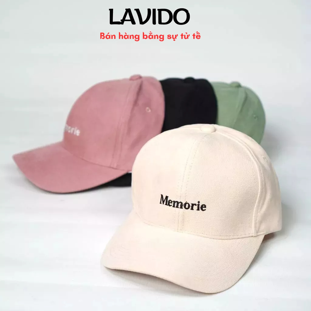 Mũ lưỡi trai ❤️ Nón kết đi nắng thêu chữ Memorie form unisex nam nữ LAVIDO