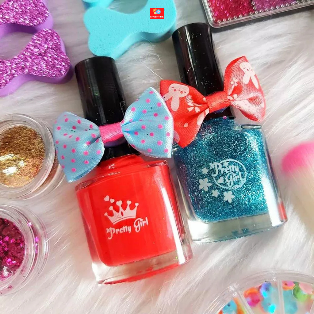 Đồ chơi hộp vali trang điểm làm nail cho bé gái dễ làm sạch với nước, an toàn cho bé