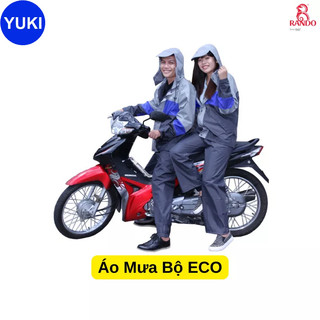 Áo Mưa Bộ ECO RANDO -  ASUM-01 Thân thiện với môi trường, Nylon./PVCCao cấp không co dãn; không thấm ướt [ YUKI MISE ]