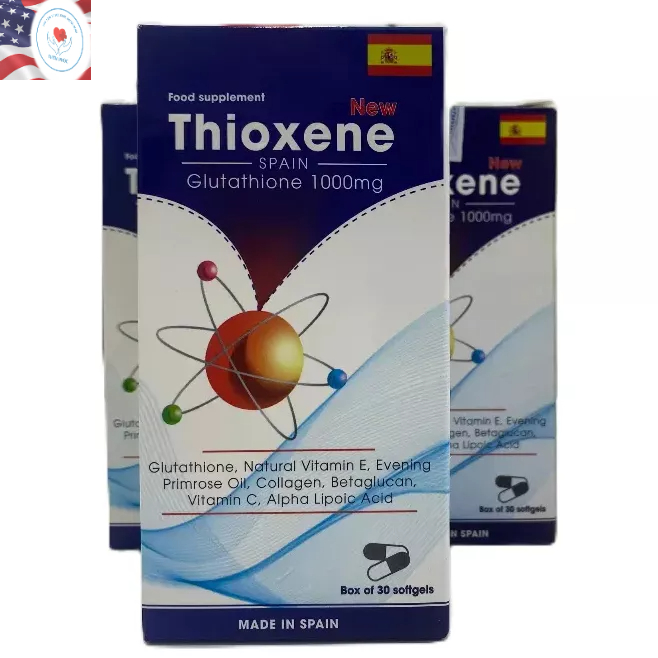 - Viên uống THIOXENE 1000mg - TRẮNG BẬT TONE (Hàng Chính Hãng Tây Ban Nha)