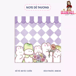 Giấy note họa tiết dễ thương