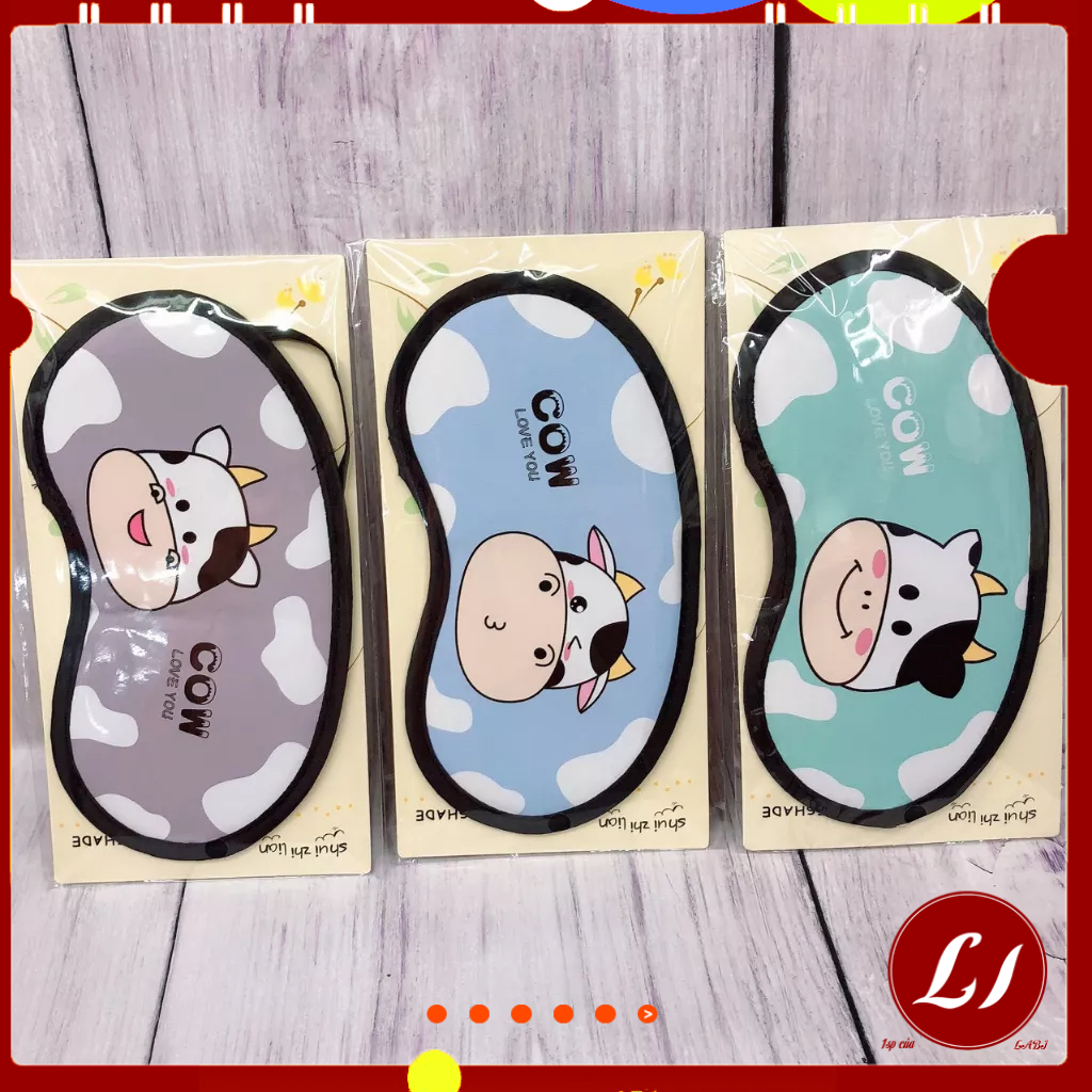 MIẾNG BỊT MẮT HOẠT HÌNH giúp dễ ngủ, giảm ánh sáng chiếu vào mắt -ladobi -TH
