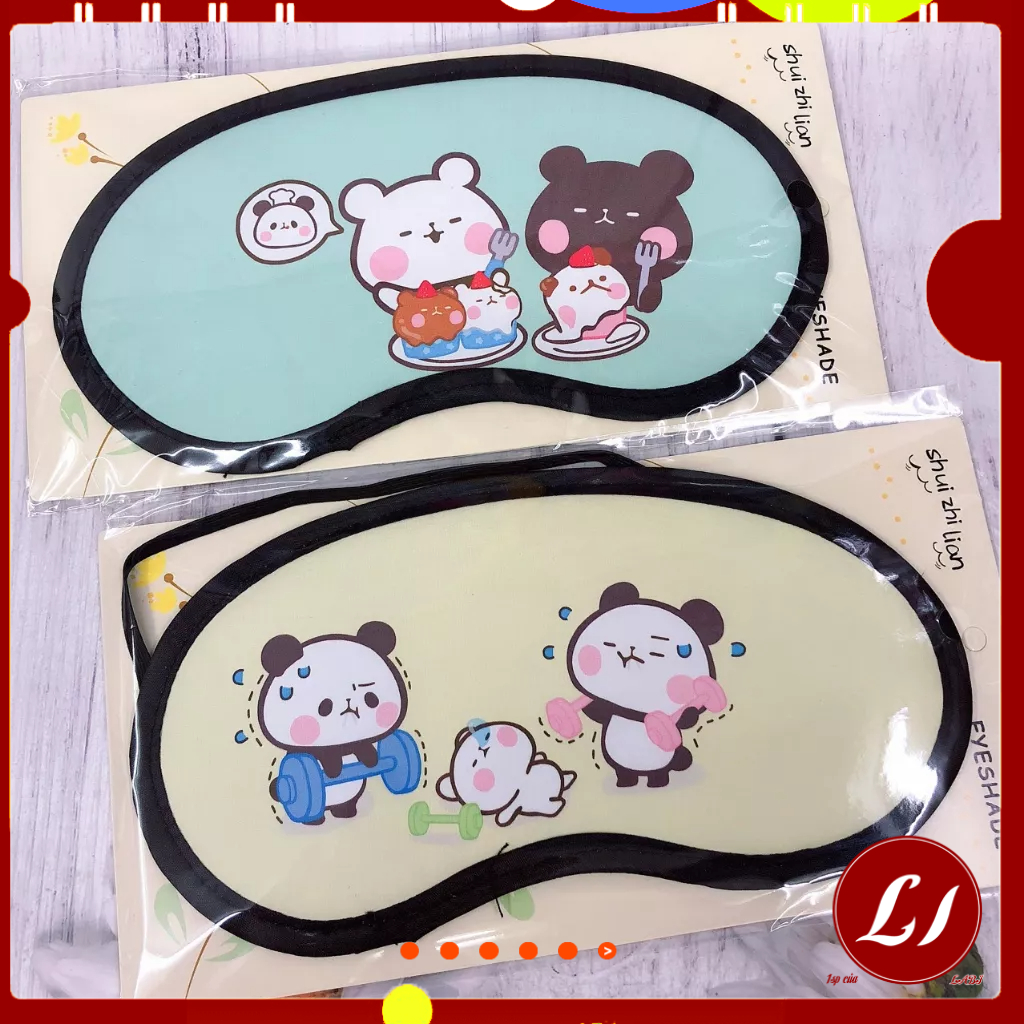 MIẾNG BỊT MẮT HOẠT HÌNH giúp dễ ngủ, giảm ánh sáng chiếu vào mắt -ladobi -TH