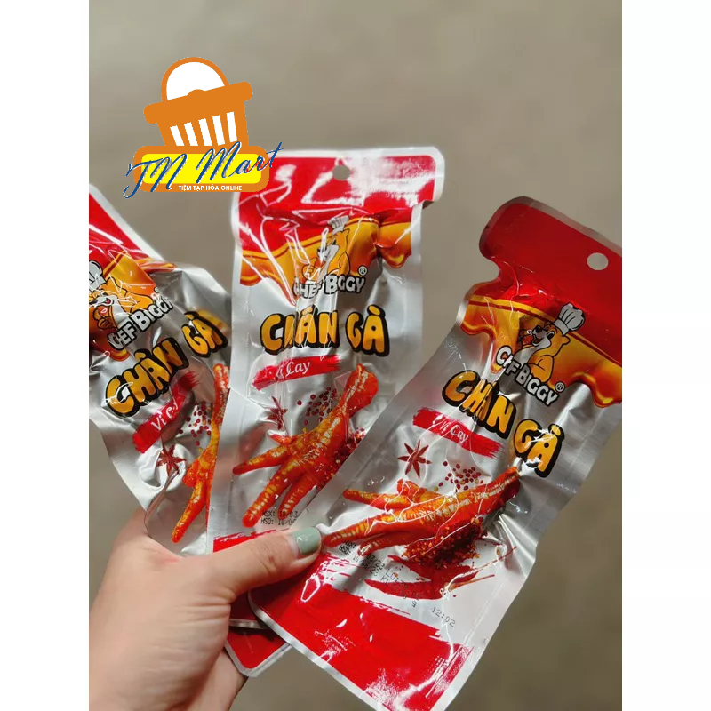 Chân gà cay-Chân gà mật ong ăn liền của Việt Nam Chef Biggy 30g