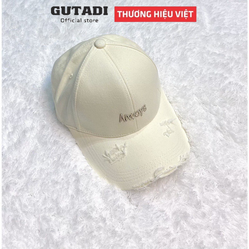 Mũ lưỡi trai Nón kết thêu chữ Always kiểu rách tua chất kaki cao cấp form unisex