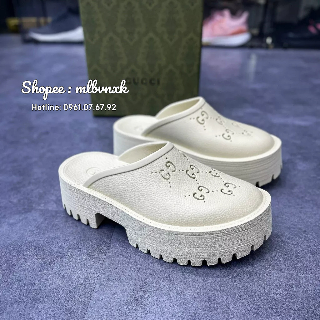 ẢNH THẬT / SIZE THEO BOX - Giày_Sục_Gucci_Đế_Cao_Siêu_Cấp - GIẦY THỂ THAO NAM NỮ