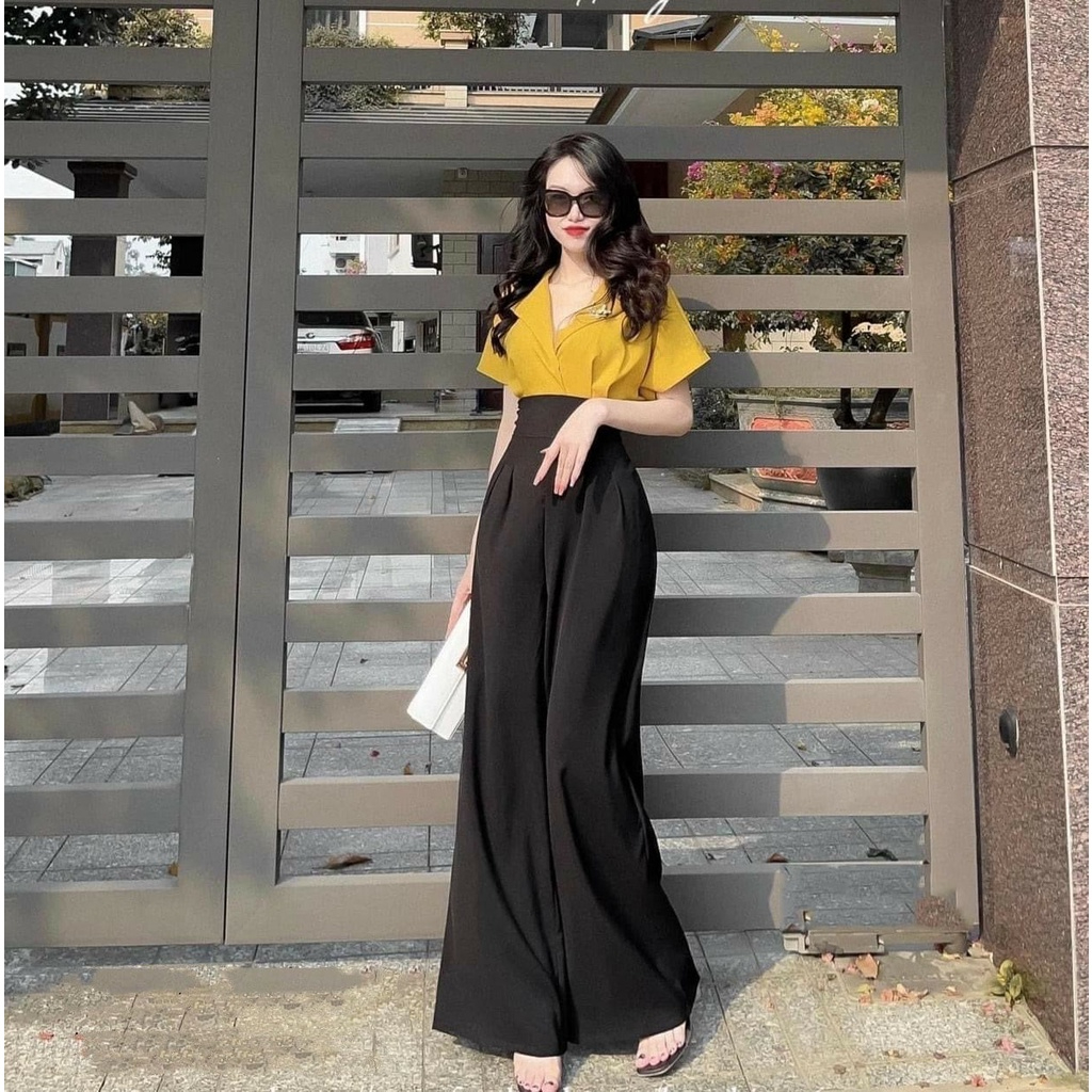 Bộ jum vàng đen cao cấp mùa hè