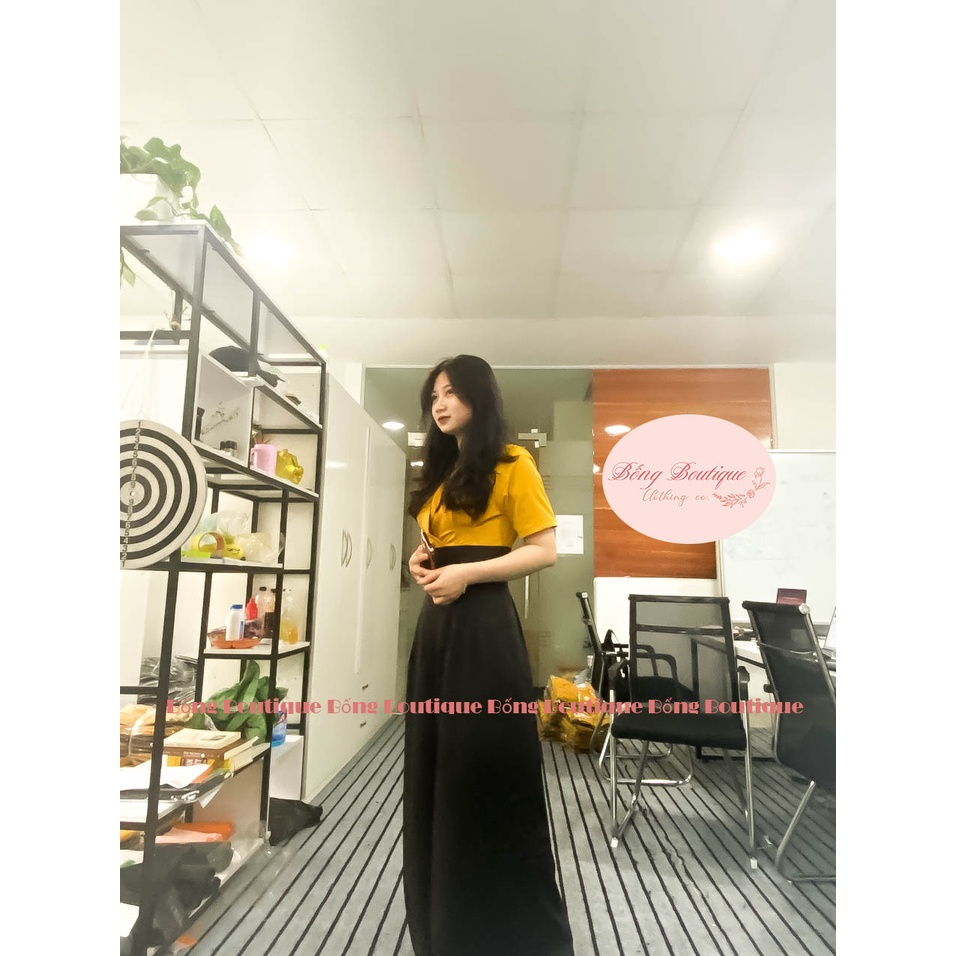 Bộ jum vàng đen cao cấp mùa hè