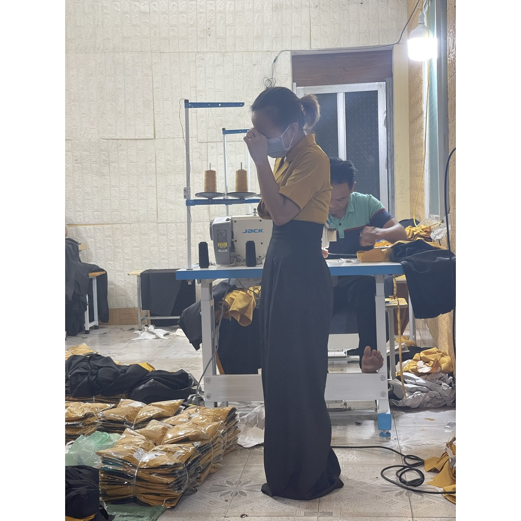 Bộ jum vàng đen cao cấp mùa hè