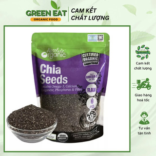 Hạt Chia Đen Úc Absolute Organic Chia Seeds Black - Tăng Cường Năng Lượng, Tốt Cho Sức Khỏe