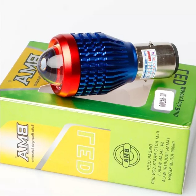 Đèn Bi Cầu A2 - Cos Vàng Pha Trắng Lắp SCR, CUP 50CC, Zip Piaggio... Chính Hãng BMA