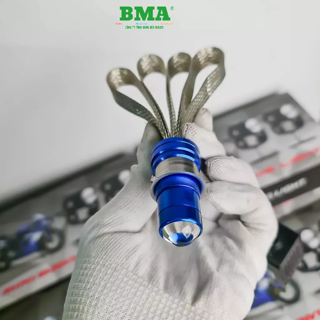 Đèn Pha Bi Cầu BMA Z4 40W/M5/AC.DC Cos Vàng Pha Trắng Lắp Dream , Wave Nhỏ , Fu , AB Thái ....