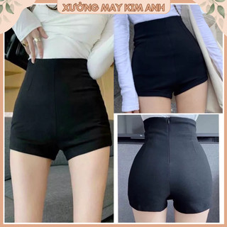 Quần short dance lưng cao co dãn quần đùi legging ôm sát body