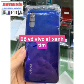 Bộ vỏ zin mới điện thoại vivo s1 kèm lưng sườn phím bấm ,kính cam