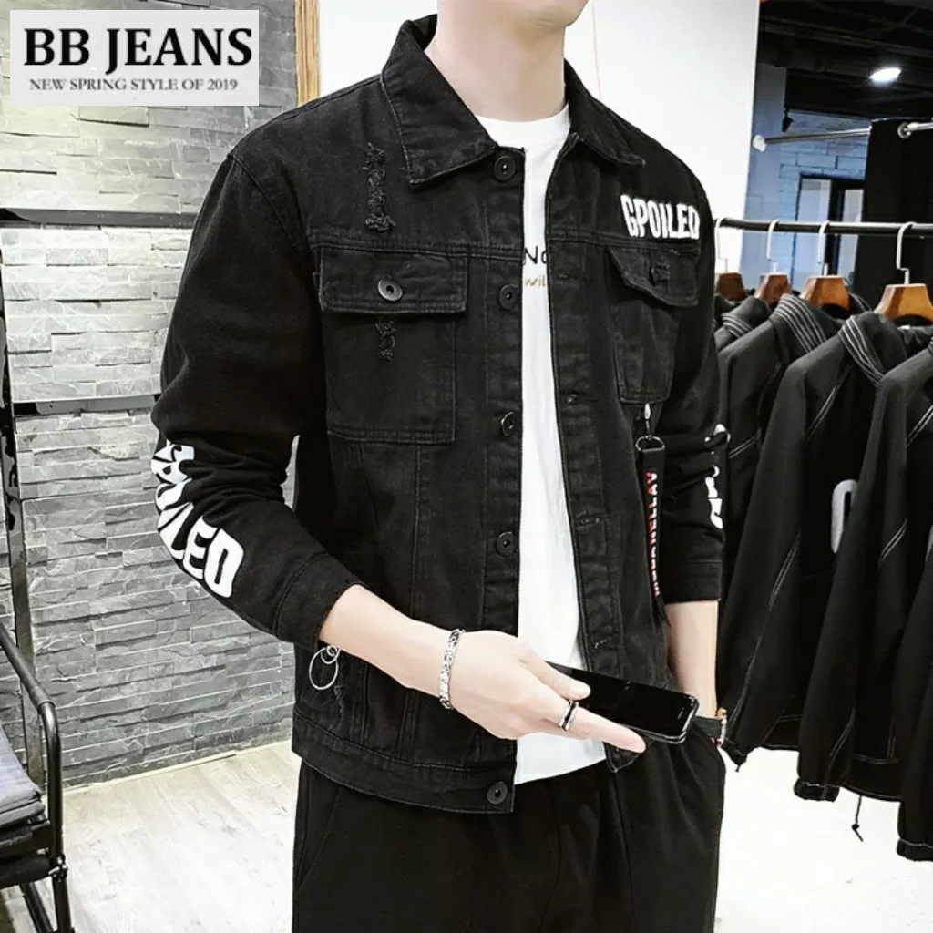 Áo khoác kaki nam màu trắng form rộng - trắng in GP - trắng Basic showbiz size 40-72kg BB Jeans