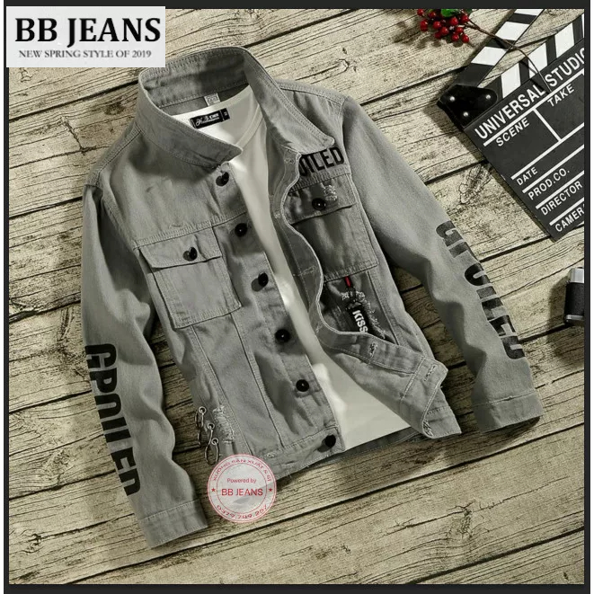 Áo khoác kaki nam màu trắng form rộng - trắng in GP - trắng Basic showbiz size 40-72kg BB Jeans