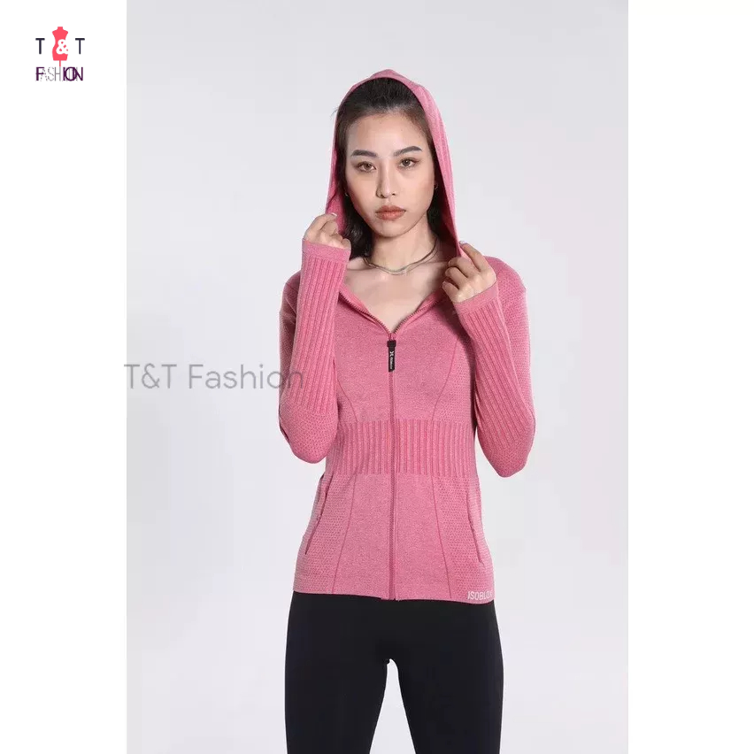 Áo Khoác Thể Thao. Áo khoác Nữ Vải Mỏng, Nhẹ, Mát Ôm Body, Tôn Dáng Hàng Nhập