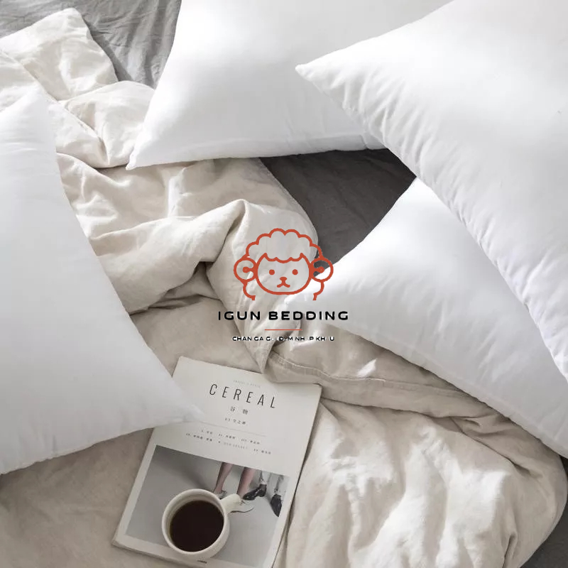 [ LIFEMC66A1 giảm 8% tối đa 30k cho đơn từ 99k ] Ruột gối vuông IGUN BEDDING có hai kích thước 45x45 và 50x50cm