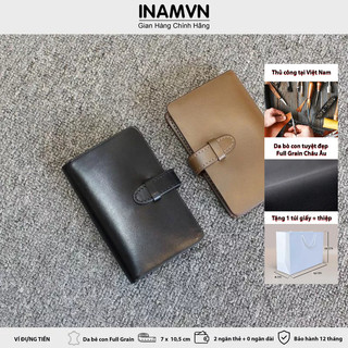 Ví nhỏ mini da bò đựng thẻ card atm inam vc1 siêu nhỏ gọn