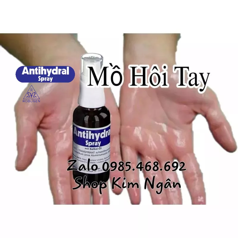 ANTIHYDRAL SPRAY XỊT NGĂN MỒ HÔI TAY CHÂN, KHỬ MÙI HÔI NÁCH VỚI DẦU THƠM TÂY BAN NHA