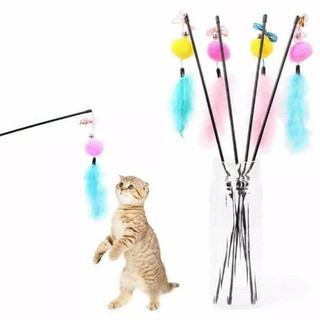 Cần câu mèo kích thích năng động _ Đồ chơi cho mèo