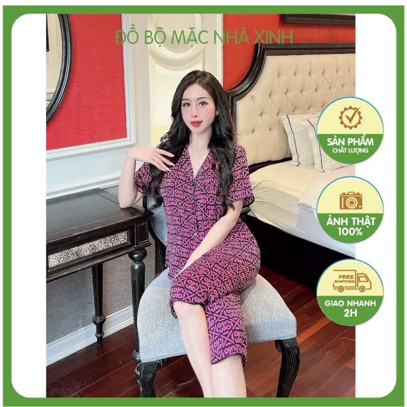 Bộ Lụa quần lở size to dưới 75kg dành cho chị em tròn trịa mũm mĩm xinh