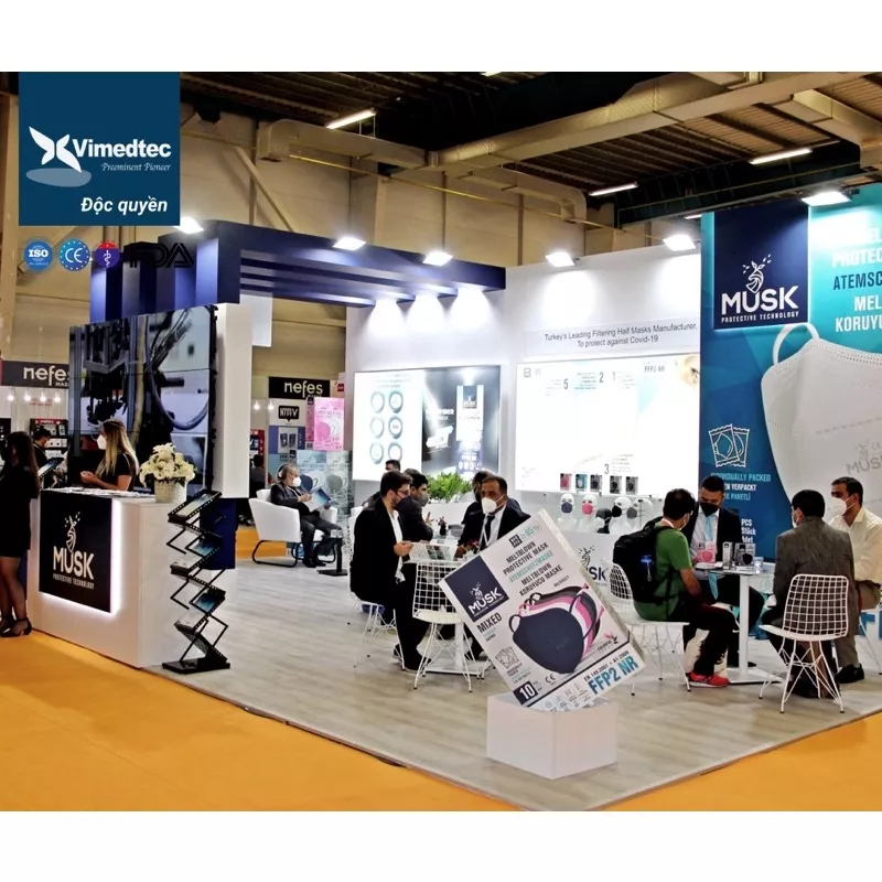 Hộp khẩu trang MUSK 5 Lớp N95/FFP2 Nhậu Khẩu Châu Âu - Vimedtec 001