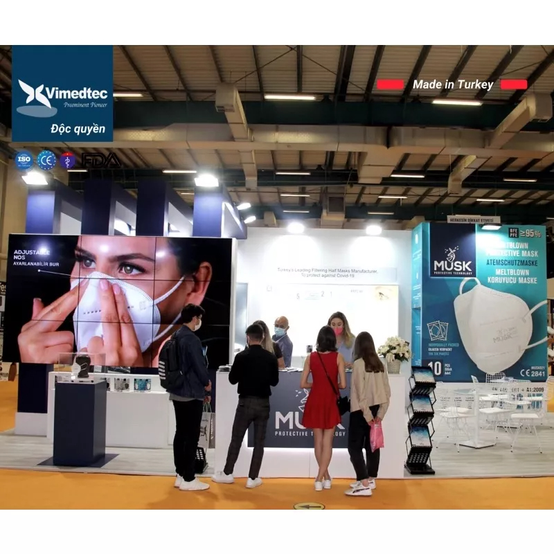 Hộp khẩu trang MUSK 5 Lớp N95/FFP2 Nhậu Khẩu Châu Âu - Vimedtec 001
