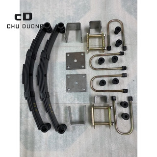 Bộ Nhíp tàu 5 lá 54cm,đầy đủ phụ kiện lắp nhíp,dùng ráp xe 3 bánh,4 bánh,xe lôi,dài 54cm,rộng 5cm,5 lá ,tải trọng 600kg