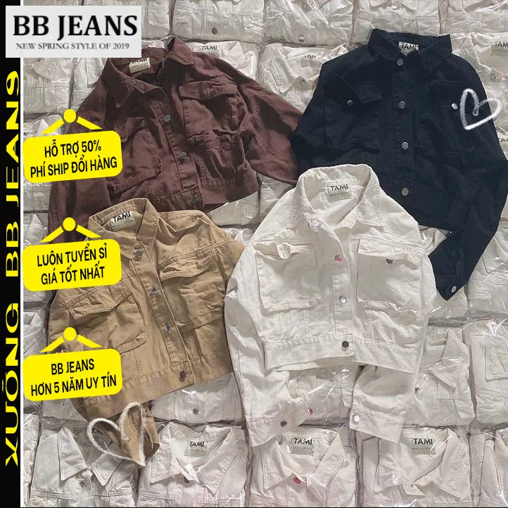 Áo khoác Kaki Nữ VNXK cao cấp nhiều màu quá đẹp kaki túi hộp - kaki túi BaBa form vừa 48cm BB Jeans