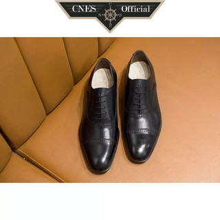 Giày da nam oxford nhập khẩu thủ công cao cấp thương hiệu cnes