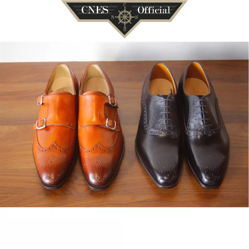 Giày Da Nam Buộc Dây Oxford Thời Trang Công Sở Chất Liệu Cao Cấp Thương Hiệu CNES (CNS 03 TD)