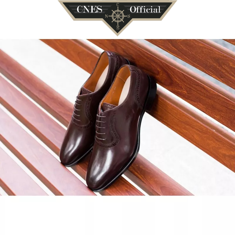 Giày tây nam oxford cao cấp bằng da nhập khẩu hương hiệu CNES (CNS 136)