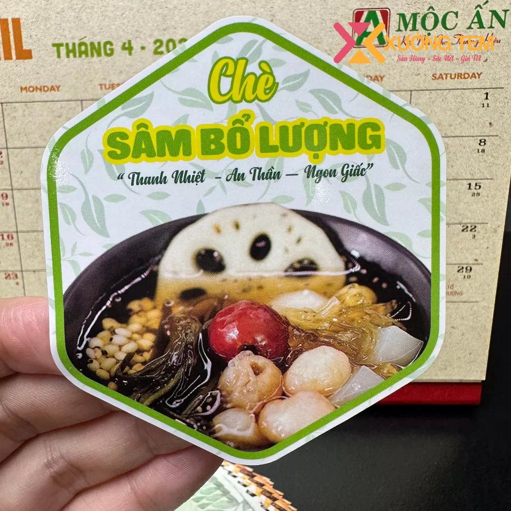 Tem Dán Sản Phẩm "Trà Sâm Bổ Bí Đao, Chè Sâm Bổ Lượng" Siêu Hot Cho Mùa Nóng