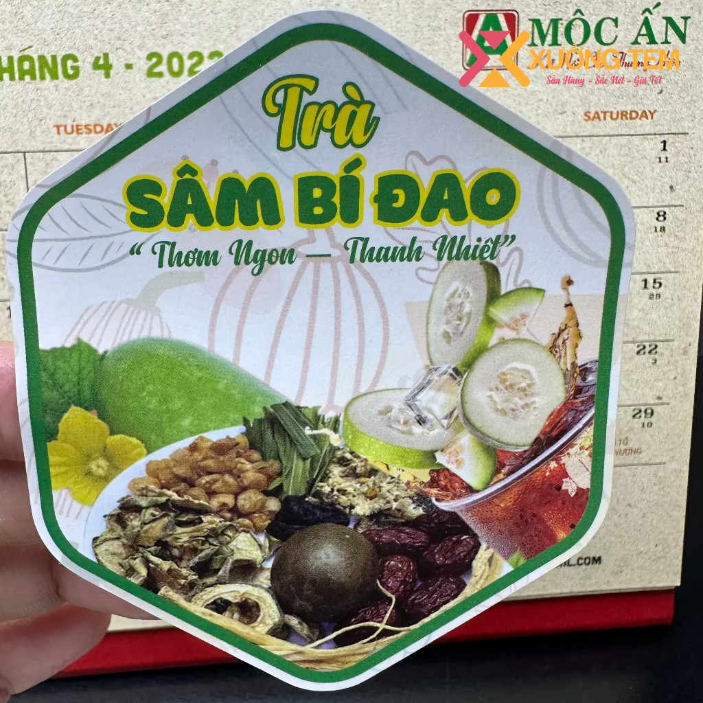 Tem Dán Sản Phẩm "Trà Sâm Bổ Bí Đao, Chè Sâm Bổ Lượng" Siêu Hot Cho Mùa Nóng