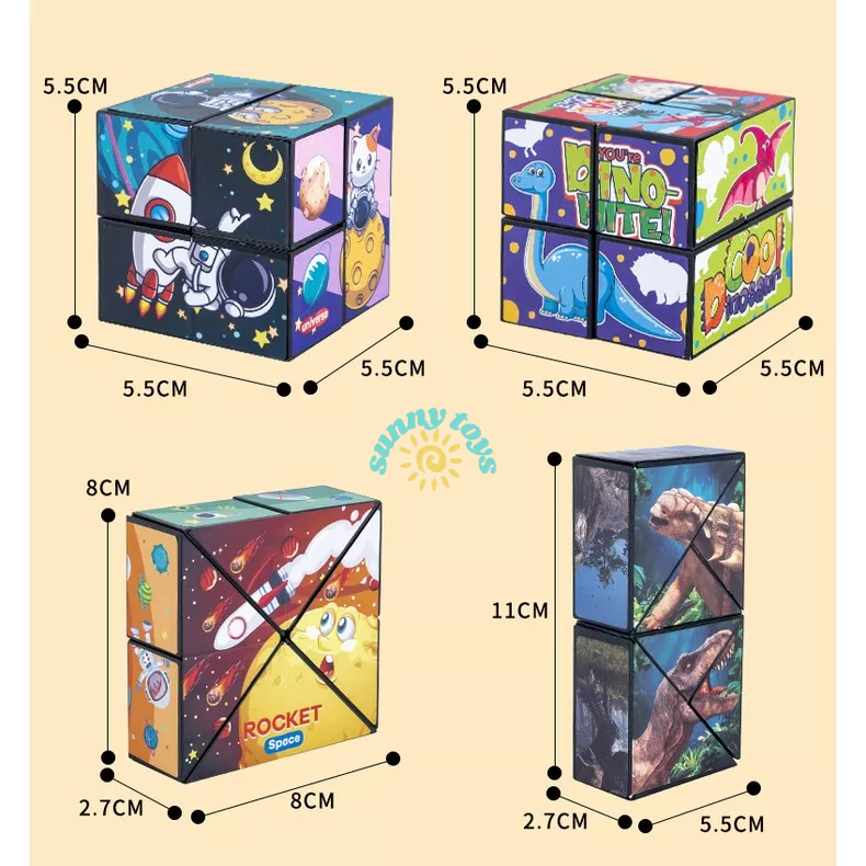 Đồ chơi khối rubik 3D vô cực - đồ chơi sáng tạo, giảm căng thẳng cho bé Sunnytoys