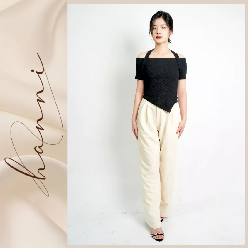 Set Áo Hở Vai & Quần Dáng Công Sở - Hàng Thiết Kế Thời Trang Phong Cách Sang Chảnh, Nữ Tính