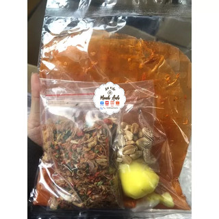 Bánh tráng đỏ cuốn bơ hành