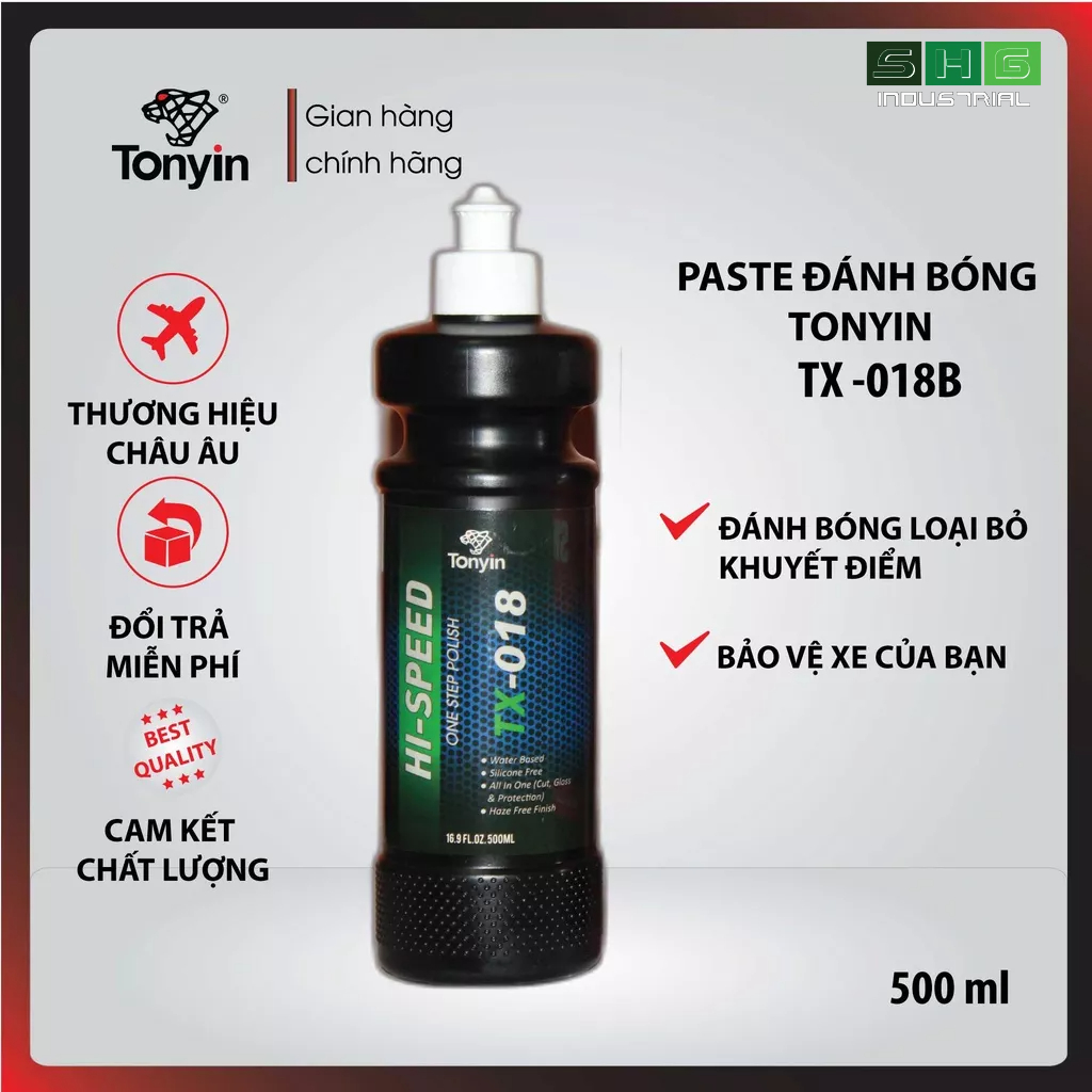 Bát đánh bóng HI-SPEED ONE STEP POLISH 3 trong 1 TX018B TonyinT 500ml đánh bóng được cho cả bằng tay và bằng m
