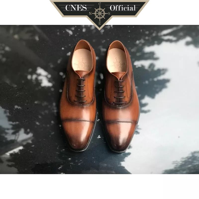 Giày Da Nam Oxford Thời Trang Chất Liệu Da Nhập Khẩu Cao Cấp Thương Hiệu CNES (U 1520 TD)