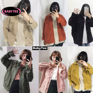 Áo Khoác Jean Kaki BASIC Nữ Nhiều Màu Đẹp Unisex BABY TEE