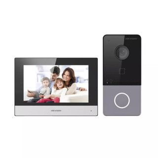 Chuông cửa Hikvision, màn hình Wifi cảm ứng 7inch, nút ấn wifi camera, kết nối smartphone